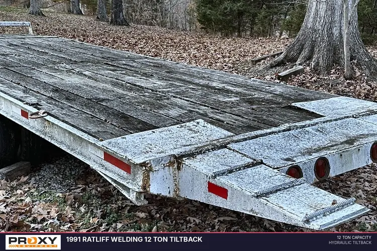 Used 1991 RATLIFF WELDING 12 TON TILTBACK Tiltbed Trailers Kentucky US | Proxy Equipment #1384925