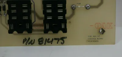 USED OAK PCA 81475 SSR AND AC CONTROL CIRCUIT BOARD