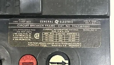 Used GE TFK236F000 Miscellaneous Equipment (Electrical & Power) | Surplus Asset Holdings #1197955