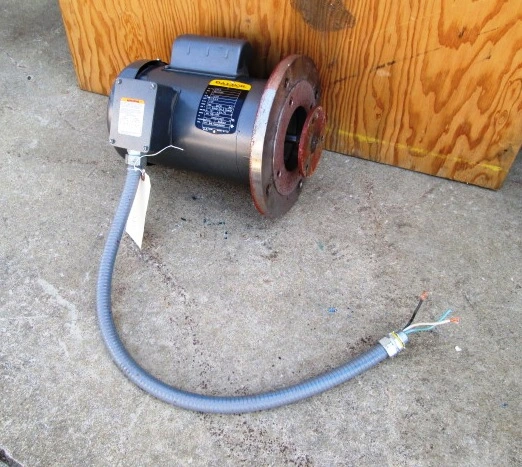 1 HP Baldor Electric Motor, 1725 rpm, TEFC, Single Phase