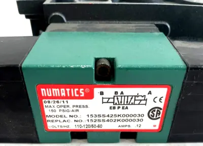 NEW NUMATICS 153SS425K000030 SOLENOID VALVE