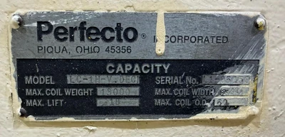 Used PERFECTO RS 10-24 / 28-24-7 Coil Reels and Straighteners Michigan US | Alma Machinery #1424513