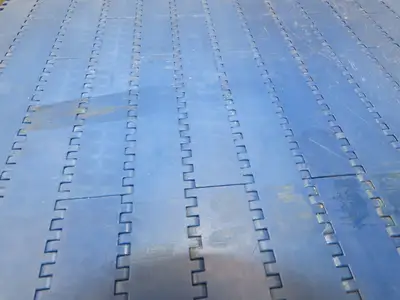 Intralox Series 1600 MatTop Flat Top Plastic Conveyor Belt 59-7/8"W x 31"L Blue