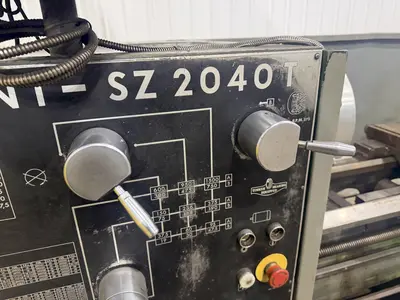 20" X 40" NARDINI MODEL #SZ2040T ENGINE LATHE 3-1/8" HOLE: YOBRO #24608