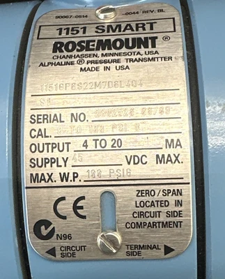 New | in-Stock Rosemount 1151GP6S22M7D6L404 Meters - Misc Indiana US | J&J Industrial Supply #1232770