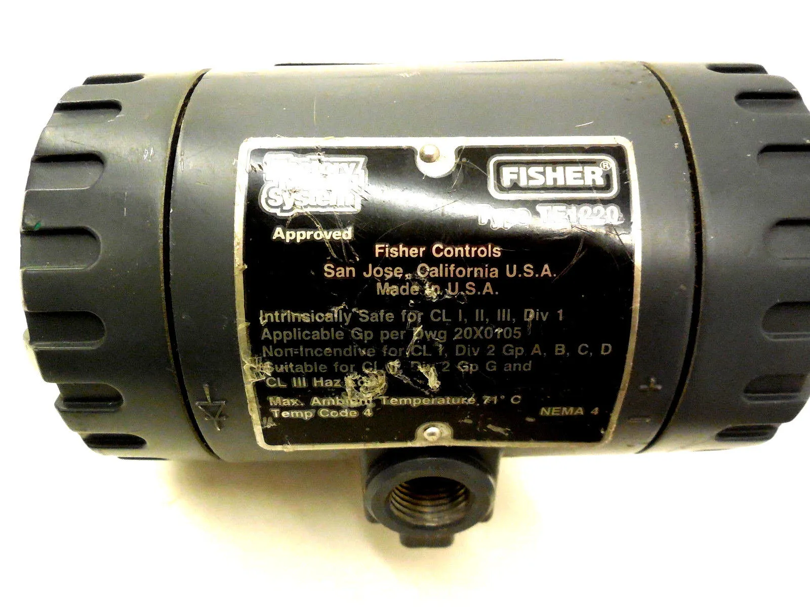 FISHER TE1220 TEMPERATURE TRANSMITTER