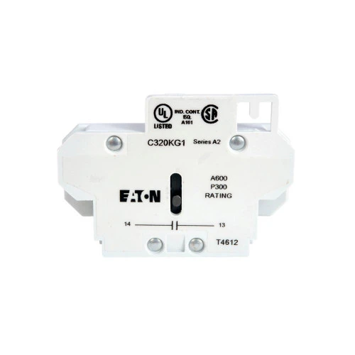 Eaton C320KG12 Side Mounted Auxiliary Contact, Pressure Plate And Quick Connect [New]