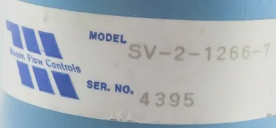 NEW MASON FLOW CONTROLS SV-2-1266-7