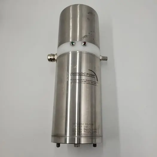 Used UNIBLOC UNIBLOC - PUMP - STAINLESS STEEL ACTUATOR 03-F632 0678T004 Parts (Hydraulics and Pneumatics) | ND Industrial Surplus #1219107