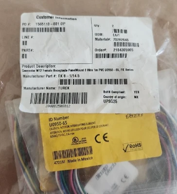 NEW Turck FK 8-1/14.5