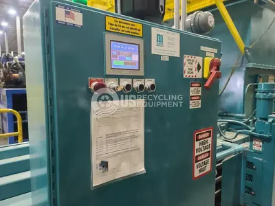 Used 2008 MAREN SWSS-A8-AT-60R WIDE MOUTH AUTO-TIE SHEAR HORIZONTAL BALER Balers Quebec CA | US Recycling Equipment #1513436