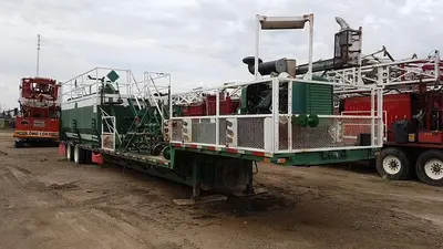 USED 1995 LOADKING INDUSTRIES 48' TANDEM AXLE STEPDECK TRAILER