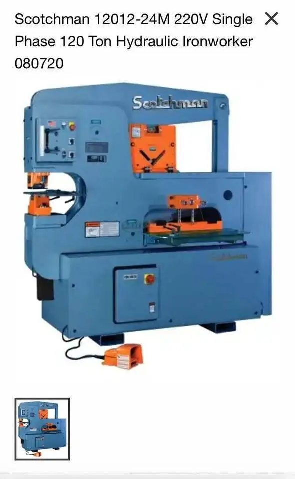 Used 2015 SCOTCHMAN 12012-24M Ironworkers Illinois US | Asset Exchange Corporation #1285930