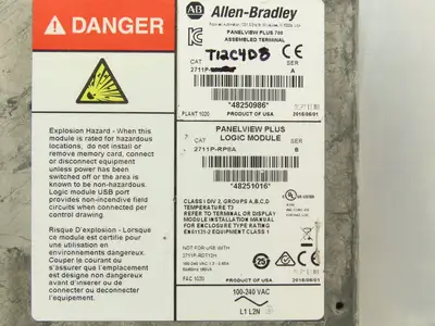 Allen Bradley 2711P-T12C4D8 PanelView Plus 1250 Touch Screen 12" HMI 100-240V