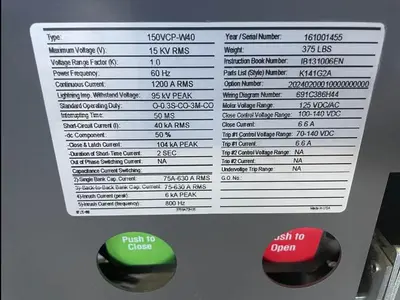 NEW 2016 EATON 150VCP-W40