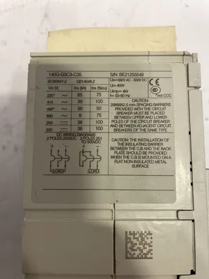 Allen-Bradley 140G-G3C3-C35 3 Pole 35A Instantaneous Trip Circuit Breaker