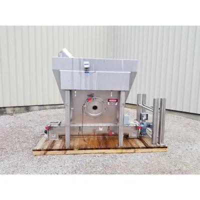 Used Stainless Steel Anderson & Dahlen Bin with 9" dia. x 7.5' L Screw Feeder