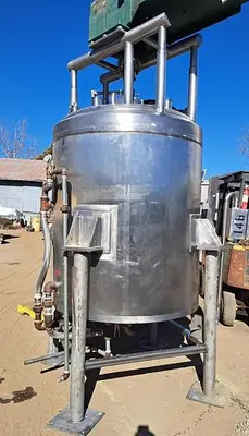 Tank, 500 Gallon, Stainless Steel, Jacket, Agitated, Crepaco #5991236