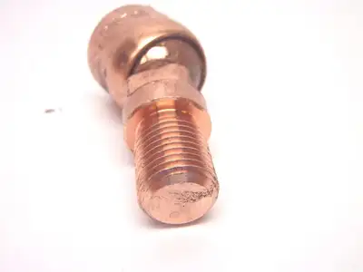 USED TUFFLOY SWIVEL TIP ELECTRODE 13/16" TIP