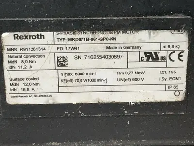 Used BOSCH REXROTH R911261314 Motors (misc) Ohio US | HGR 24 #1404753