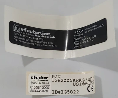 NEW IFM IGB2005ARKG/UP/US100IRS