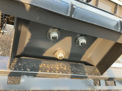 New JCT 84” Plow Blade Skid Steer Attachment, Universal Quick Attach, Hydraulic Angle, Spring Trip, ...