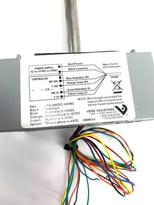 Used Veris Duct Mount Humidity Sensor HVAC Parts and Equipment Michigan US | Maverick Industrial Sales #1473986