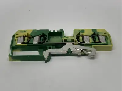 281-657 | Wago  Ground Terminal Block Green/Yellow 4-Conductor LOT OF 9 - New Other