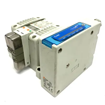 V5QC11-03N3FD2-S | SMC  Base Manifold w/ EX260-SEC1 EtherCAT Class 2 Output - Used