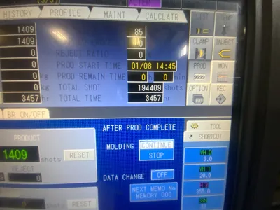 2016 TOSHIBA MACHINE EC200SXIIV50-U48-8B HORIZONTAL INJECTION MOULDING MACHINES | INJECTION DEPOT GROUP (13)