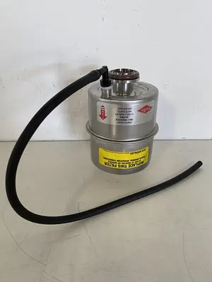 USED VIRTIS VACUUM PUMP EXHAUST FILTER 15PSI @ 400°F KF25 VACUUM FITTING SIZE