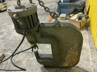 100 TON PEDDINGHAUS MODEL #WP-100-12  PORTABLE HYDRAULIC WEB PUNCH PRESS: YOBRO #24626