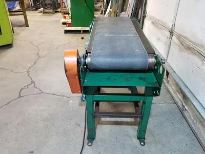 3.5Ft Heavy Duty Conveyor, 3/4HP, 115V, 1PH, Forward, Reverse, Adjustable legs, Easy Belt adjustment, 14" x 42" Belt Path, Cleaned, Checked