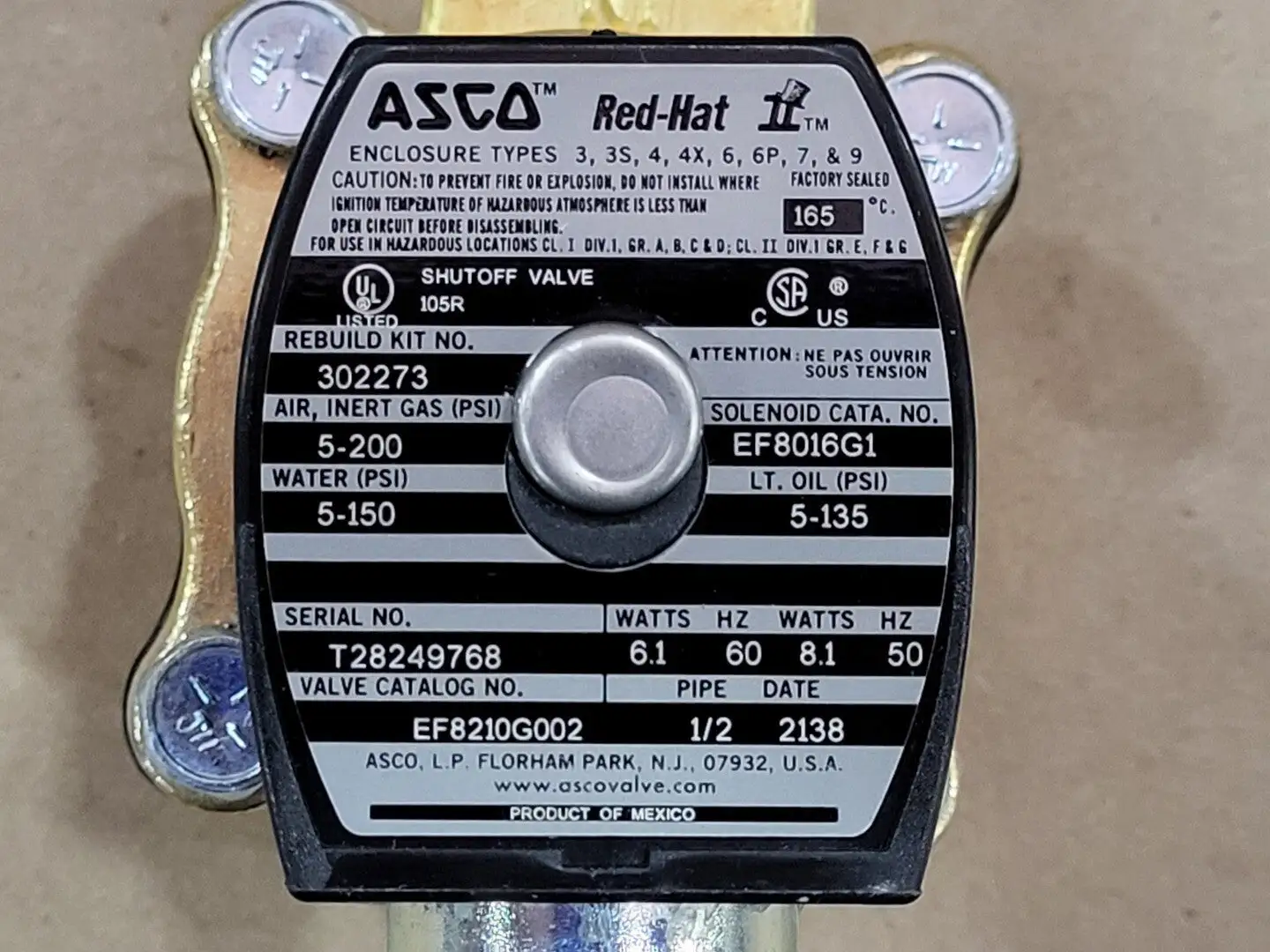 NEW ASCO EF8210G002
