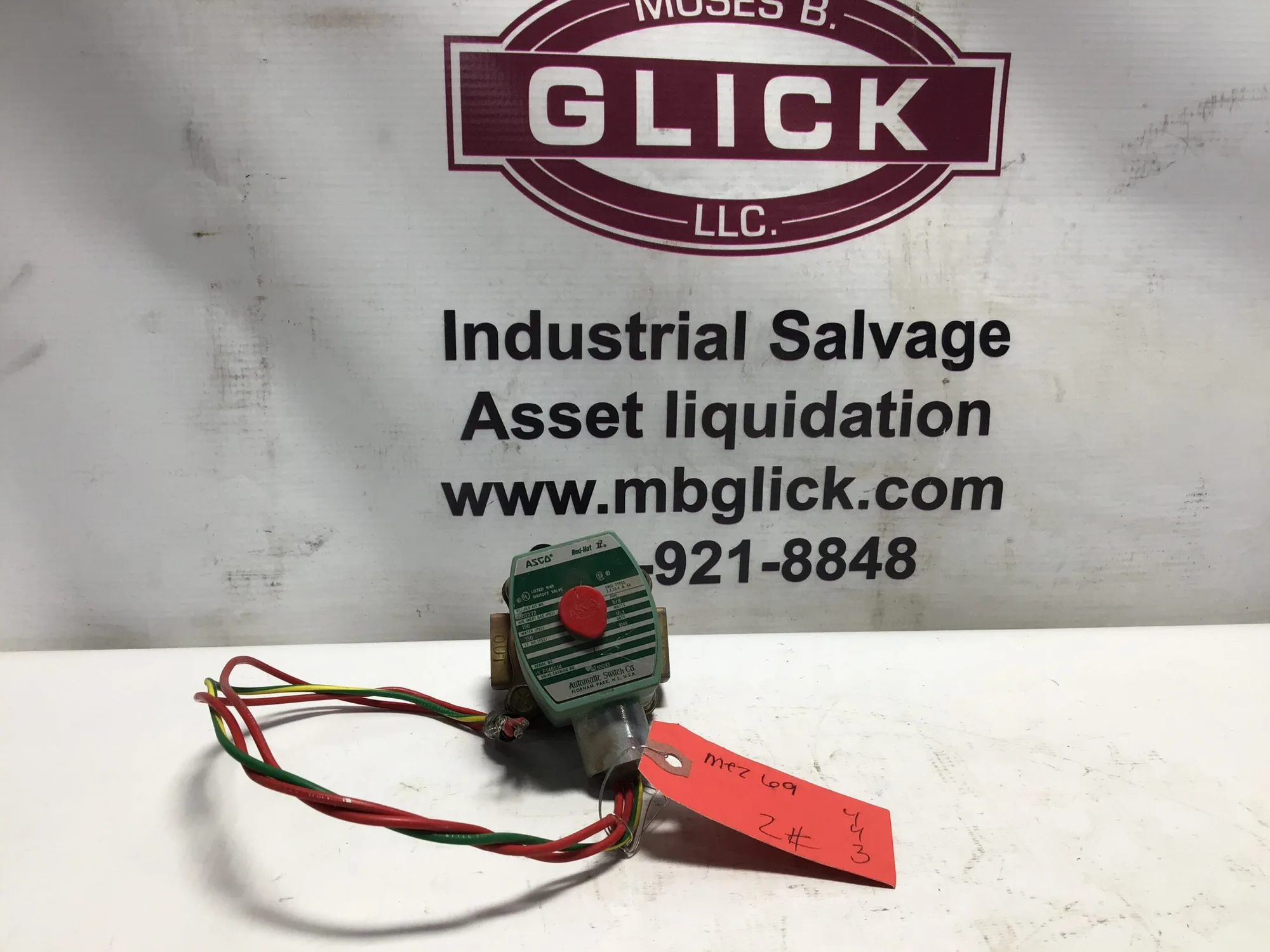 ASCO Red Hat 8210G93 Solenoid Valve NPT 3/8″ in 10.1 Watts