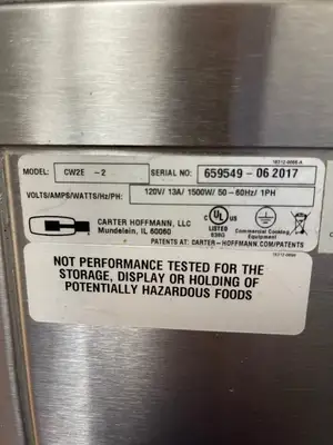 Used Carter Hoffmann Used Carter-Hoffmann CW2E 22 Gallon Bulk Gravity Feed Chip Warmer 120V Hot Food Warming, Holding, & Transport Cabinets Illinois US | Falcon Restaurant Supply #1376178