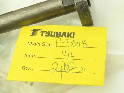 Tsubaki P-5518 Steel Attachment Roller Chain w/Connector Links 4" Pitch