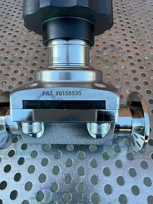 USED ACQUA SEAL 6155535 DIAPHRAGM VALVE W/ 1" SANITARY FITTING