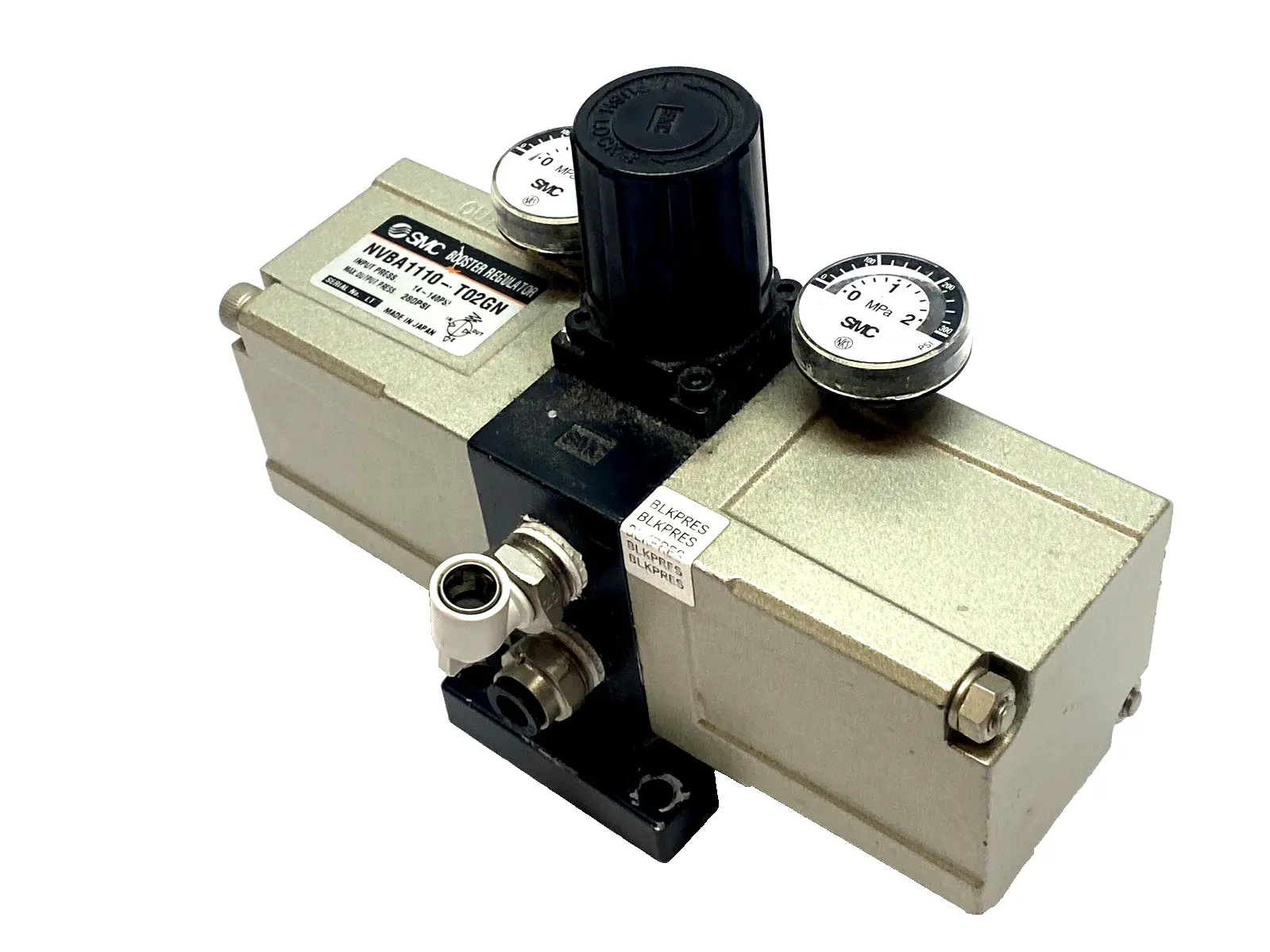 Used SMC Booster Regulator 2x Pressure 1/4" NPT Air Pressure Regulators Michigan US | Maverick Industrial Sales #1394932