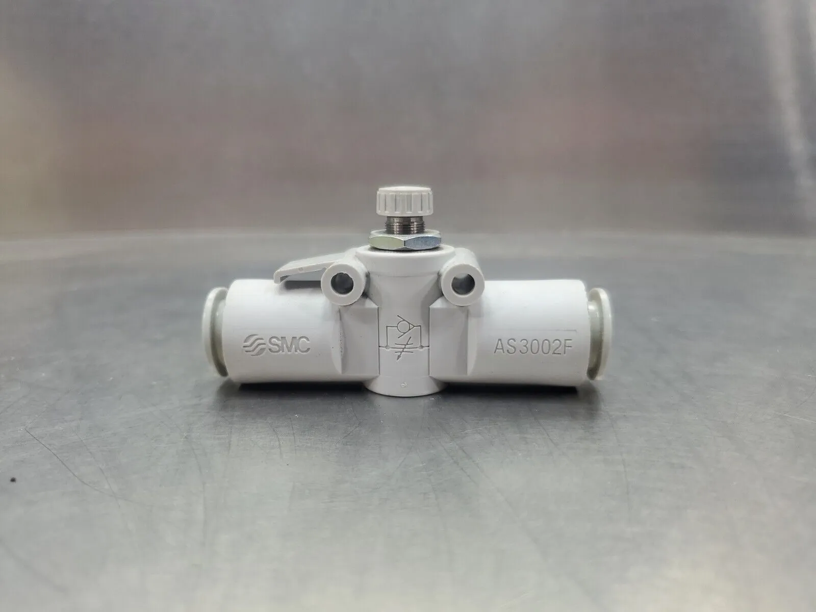 SMC AS3002F Speed Control Valve, 12MM Tube, 3/8 In Stem. 6D-11