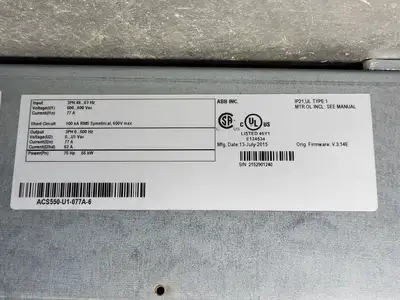USED 2015 ABB ACS550-U1-077A-6