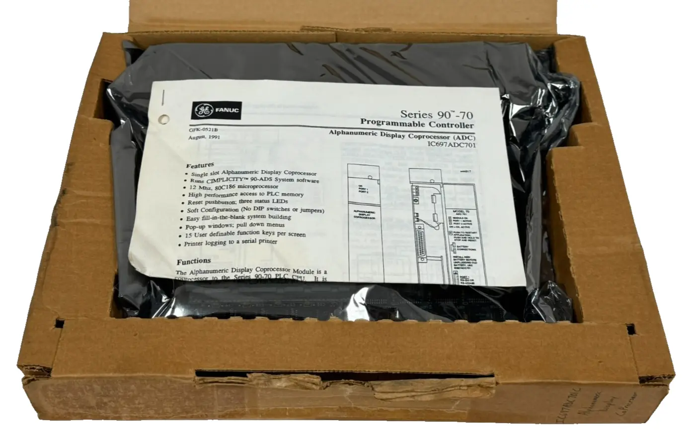 NEW GE FANUC IC697ADC701