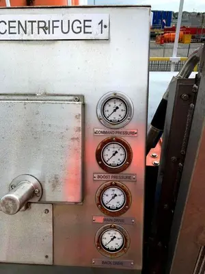 (2) Swaco CD 600 FH drilling mud centrifuges, A890 duplex SS.