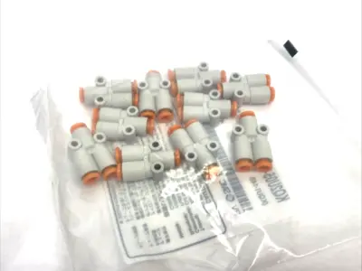 New | in-Stock SMC One-Touch Pneumatic Union Tee Fitting, 3/16" Tube OD, 10-PACK Parts (Hydraulics and Pneumatics) Michigan US | Maverick Industrial Sales #1391001