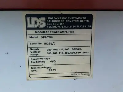 Used LING DYNAMIC SYSTEMS V810 Vibration Testers Ohio US | HGR 24 #1442787