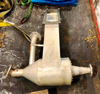 Siebtechnik Tema SHS 903/970-ZK 2-stage pusher centrifuge, 1.4581 SS.