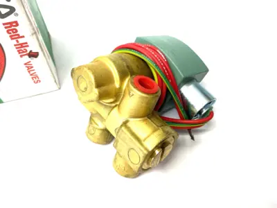 New | in-Stock ASCO RED HAT 3-WAY NORMALLY CLOSED SOLENOID VALVE 1/4" PIPE 20778 Solenoid Valves Michigan US | Maverick Industrial Sales #1090913