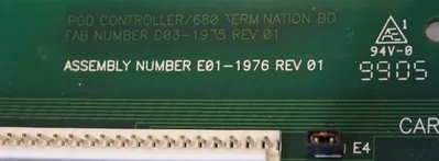 NEW WHITE STORAGE AND RETRIVAL E01-1976 POD CONTROLLER E011976 REV. 01
