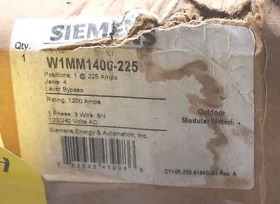 NEW SIEMENS W1MM1400-225 RAINPROOF METER MODULE W1MM1400225