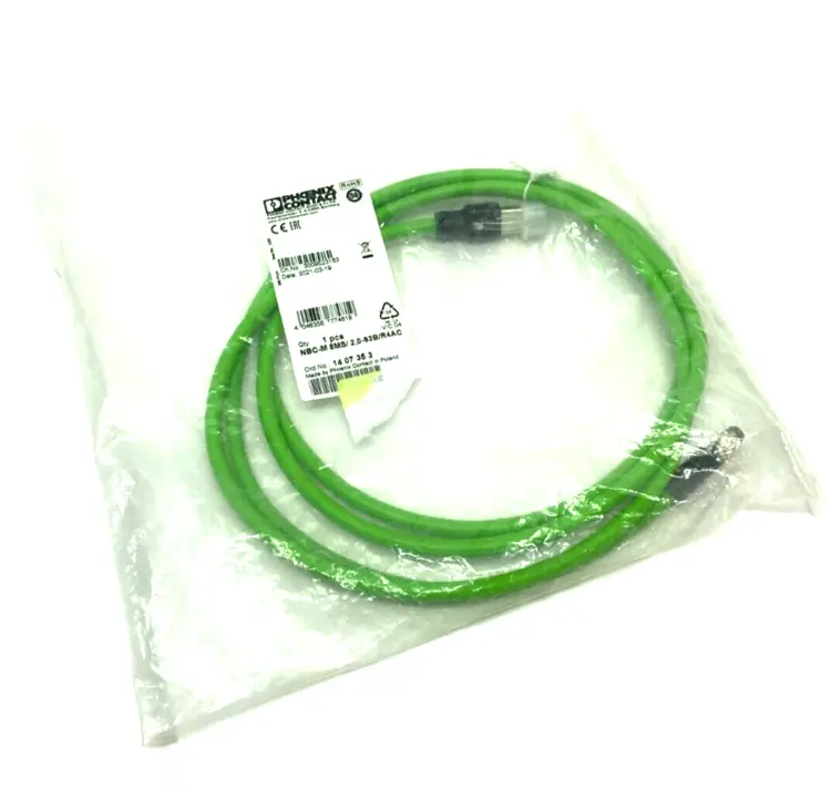 New | in-Stock Phoenix Contact Dbl-Ended Ethernet Network Cable NBC-M 8MS/ 2,0-93B/R4AC Cable & Wire Michigan US | Maverick Industrial Sales #1391375